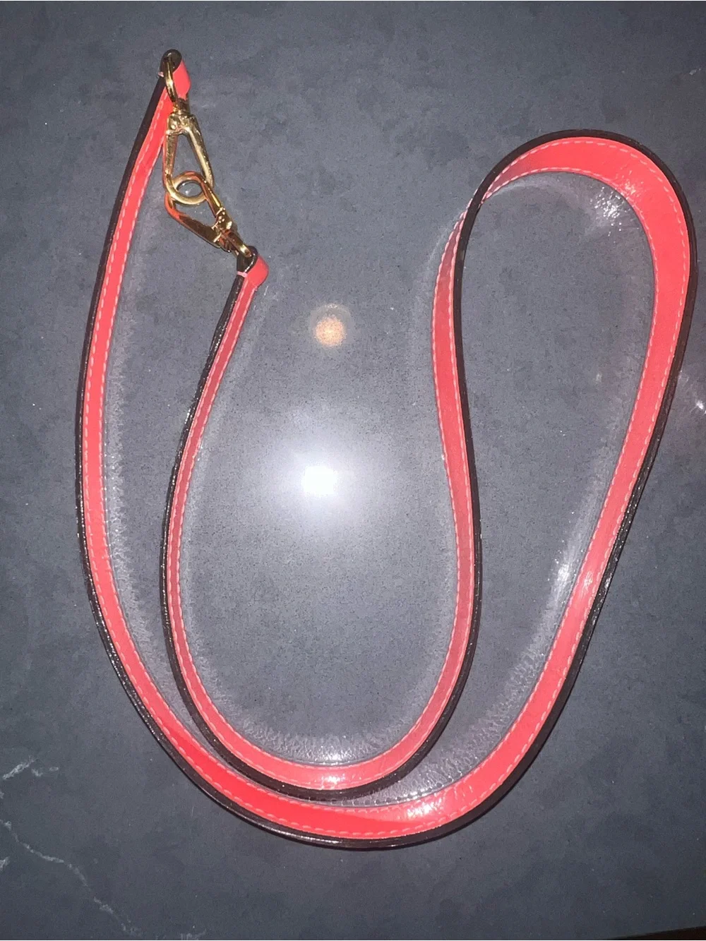 Louis Vuitton Montaigne BB Vernis Monogram Coral Top Handle Satchel